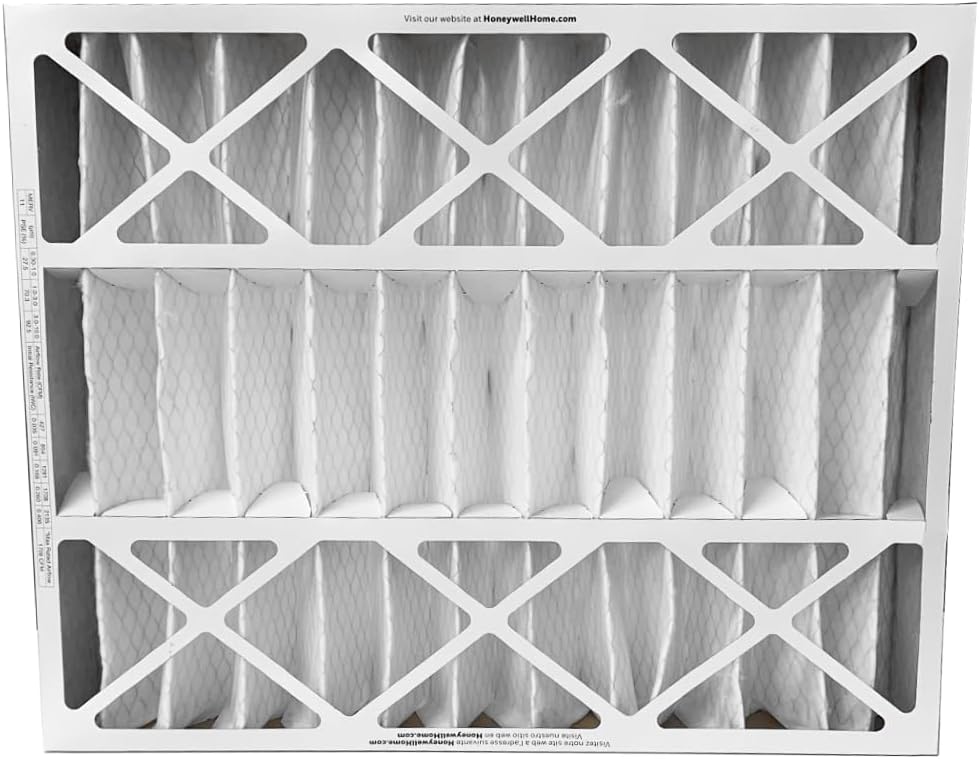 Honeywell FC100A1037-20" x 25" x 4" Pleated Air Filter, MERV 11 Bundle with Same Day Supply Filter Change Reminder (2-Pack)