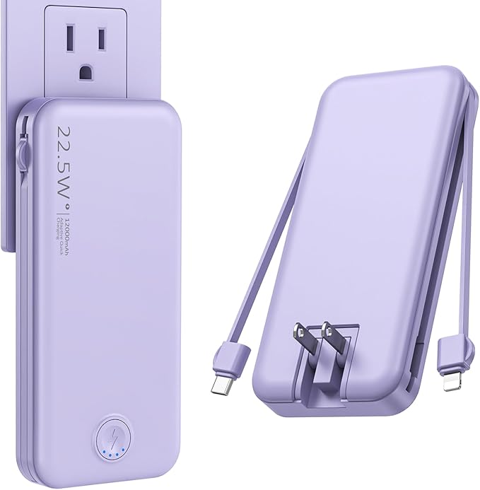Nusyddy Portable Charger, 12000mAh 22.5W Fast Charging Power Bank by NUSYDDY