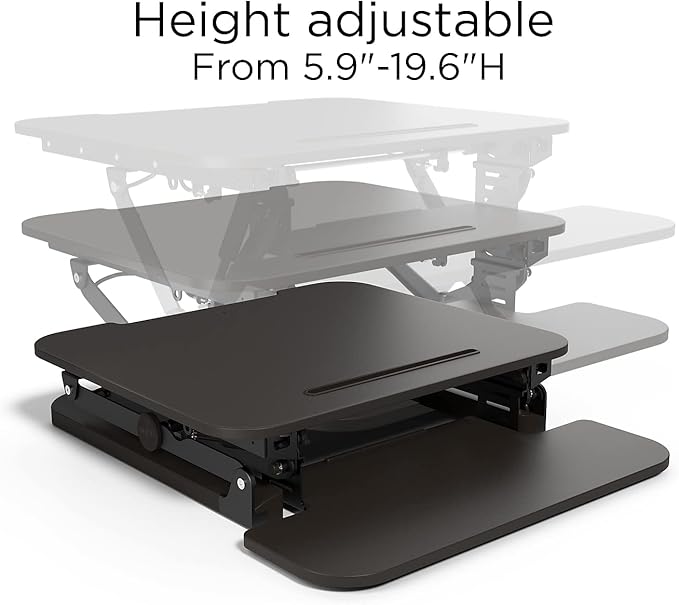 Union & Scale Staples Flexfit 27-inch Adjustable Desk Riser - Image 4