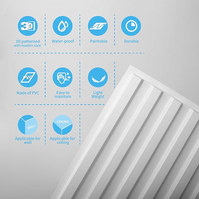 Art3d 12-Pack Slat Design 3D Wall Panels - Image 7