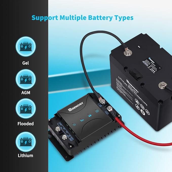 Renogy 50 Amp MPPT Charge Controller 12V MPPT Solar Charge Controller, Capable - Image 7