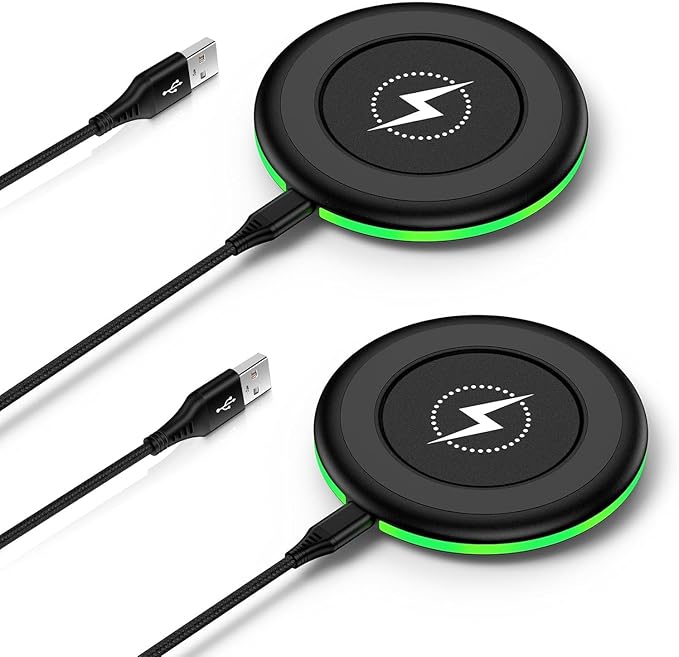 for Samsung Wireless Charger Fast Charging Pad 2 Pack Compatible Samsung Galaxy by Pukiou
