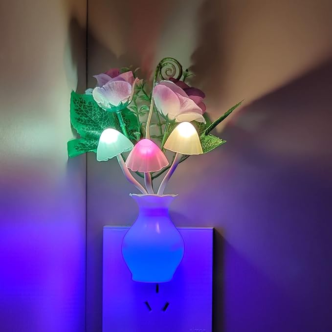 AUSAYE Color-Changing LED Night Light, Home Décor Lamp Dream Nightlight Purple - Image 8