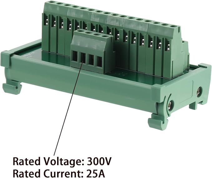 ANMBEST 2 in 20 Out Terminal Blocks Module, 25A DIN Rail and Panel Mounting - Image 2