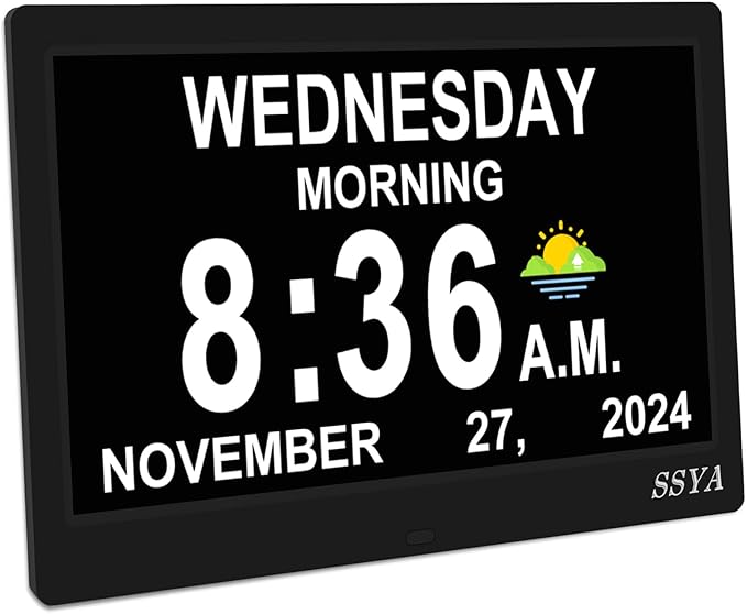 SSYA Dementia Clock for Seniors, Digital Clock by SSYA