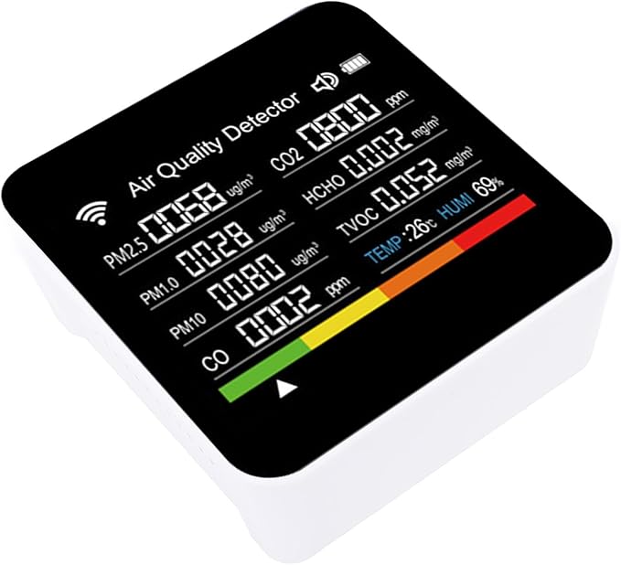 MAVIS LAVEN Smart Air Quality Detector, Portable 14 in 1 Indoor Monitor - Image 2