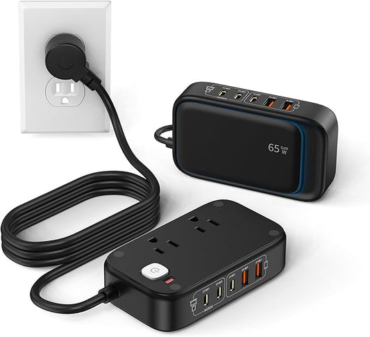 KWRNVO 7-in-1 Power Strip, 85W PD USB C Power Strip by Unknown