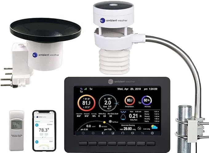 Ambient Weather WS-5000 Ultrasonic Smart Weather Station by AmbientWeather