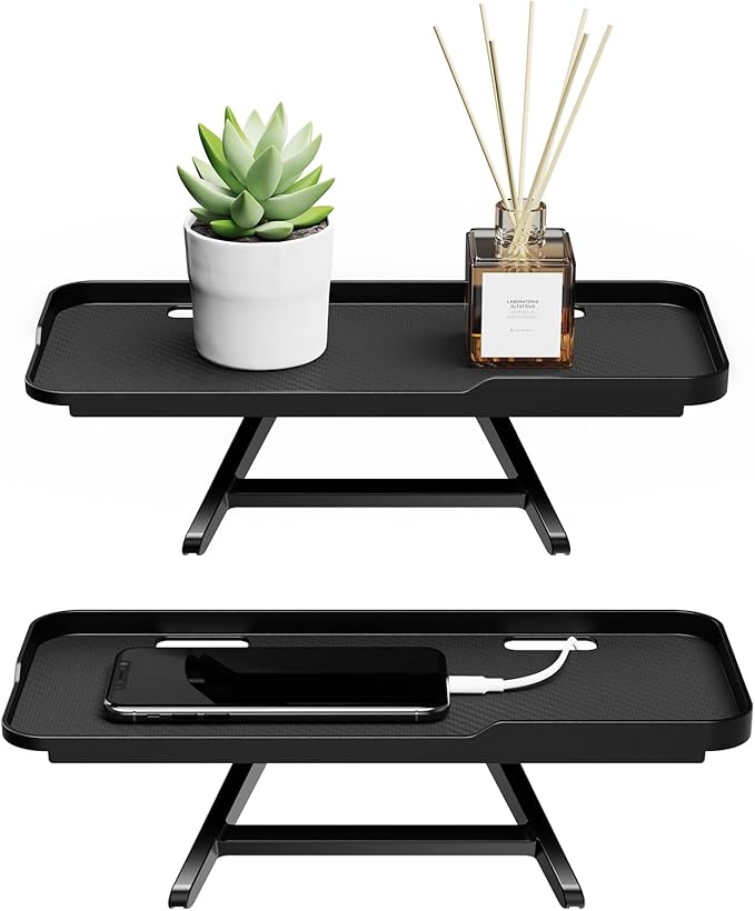 CABTE 2 Pcs TV Top Shelf- Adjustable Monitor Screen Shelf, TV Top Storage by CABTE