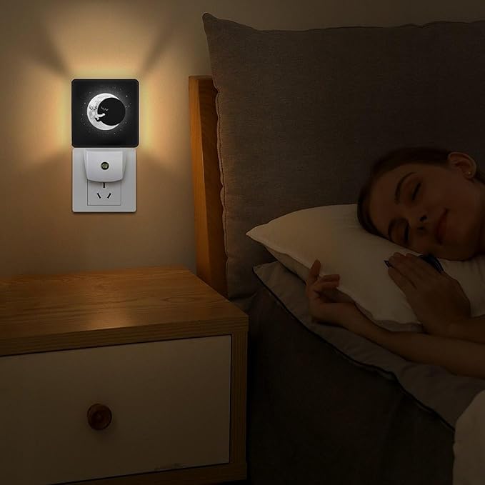 Cute Lunar Eclipse Night Light, Plug into Wall Decor Nightlights - Image 5