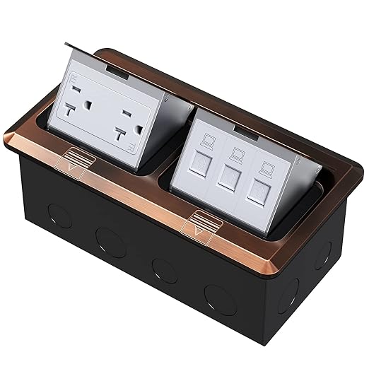 Dual Pop-Up Floor Box Electrical Kit by KYHSHJ