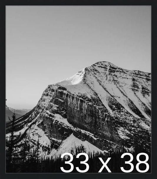 Frame It Easy 33 x 38 Black Wood Frame by FrameItEasy