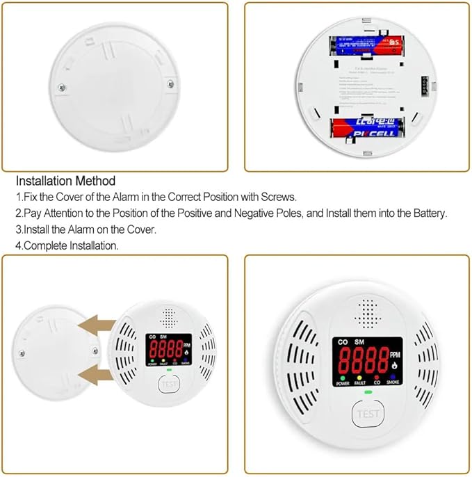 Carbon Monoxide Detector and Smoke Alarm Combined - Image 5