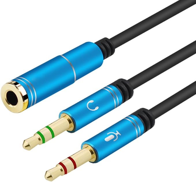 CANFON Headphone Splitter for Computer 3.5mm Female to 2 Dual 3.5mm Male by CANFON