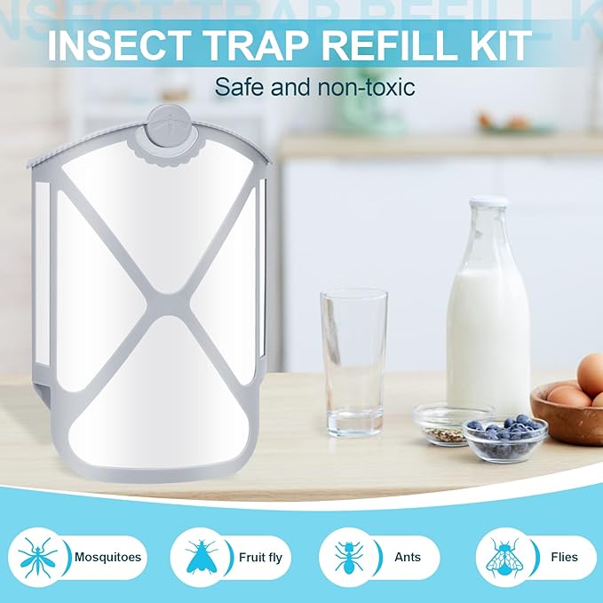 Husaco Flying Insect Trap Refills & 16 Cartridges, Compatible - Image 4