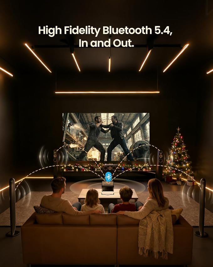 4K Projector with WiFi and Bluetooth, Home Theater 1500 ANSI Lumen Movie - Image 7