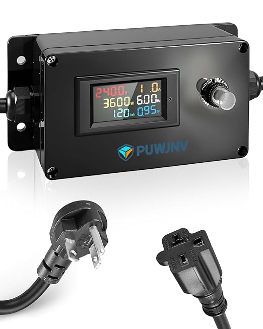 20A AC Power Meter, 250V N6-20P to N6-20R Outlet Energy Monitor, LCD Display by Unknown