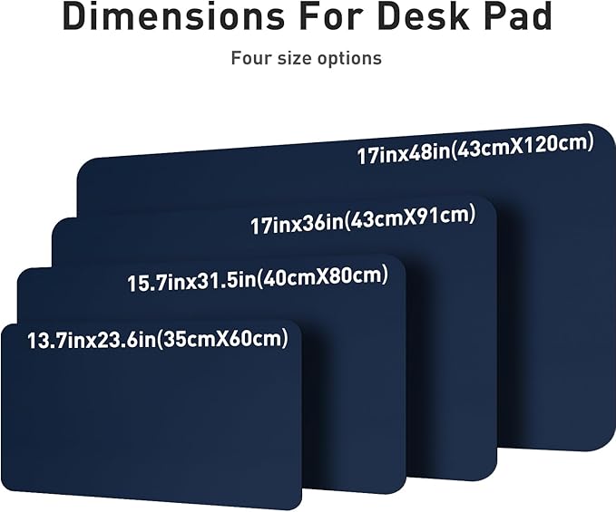 Aothia Leather Desk Pad Protector, Mouse Pad, Office Desk Mat, Non-Slip PU - Image 8