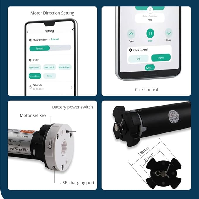 Blindsmart Rechargeable Tuya Zigbee Roller Blinds Motor - Image 9