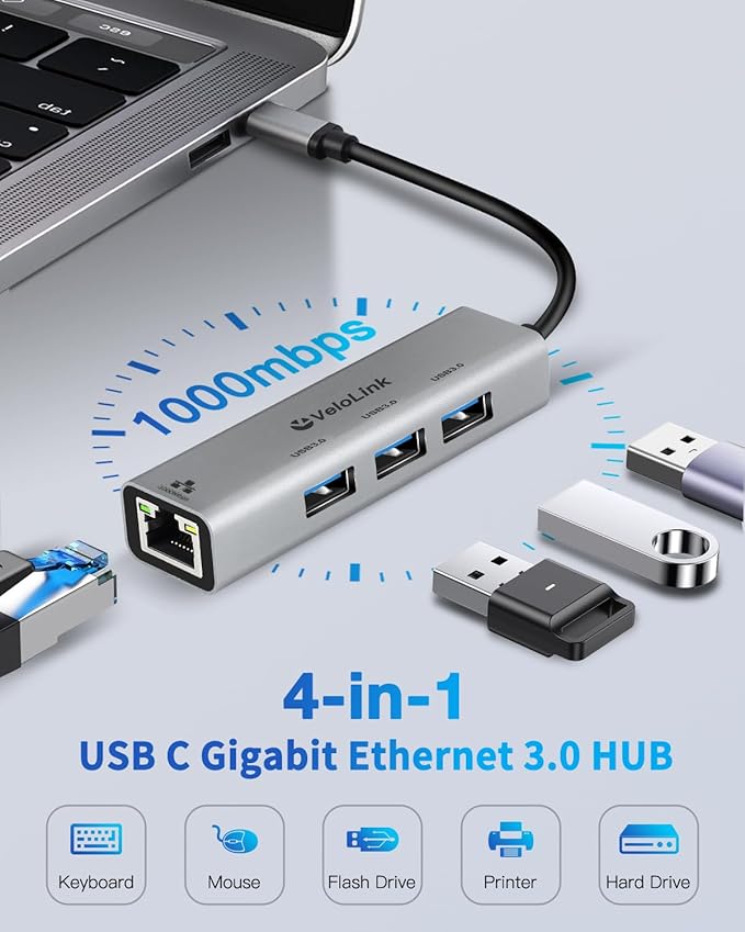 Velolink 4-in-1 USB 3.0 Hub - Image 2