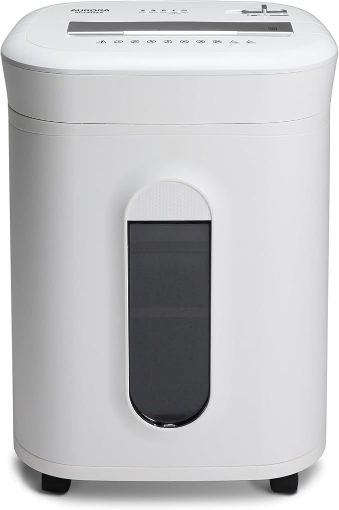 Aurora AU1802XA Anti-Jam 18-Sheet Crosscut Paper and CD/Credit Card Shredder/ - Image 6