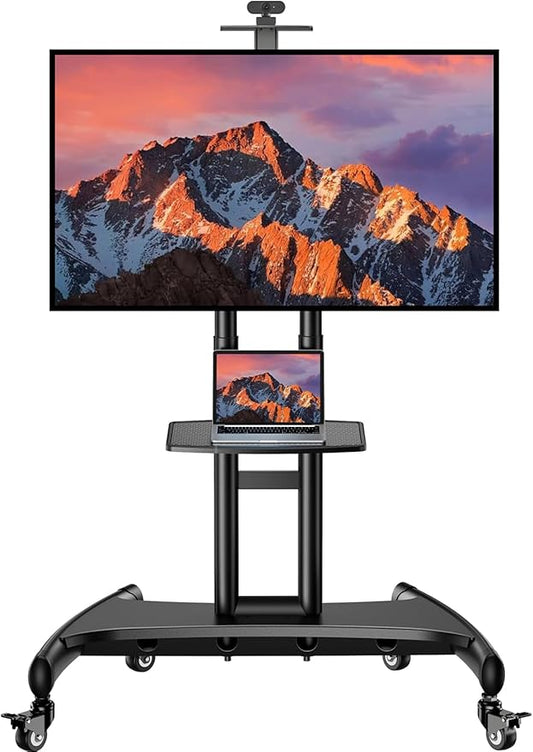 PERLESMITH Rolling TV Stand by PERLESMITH
