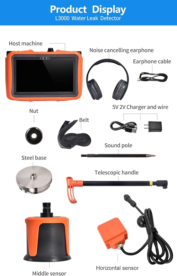 PQWT L3000 Acoustic Water Leak Detector - Image 2