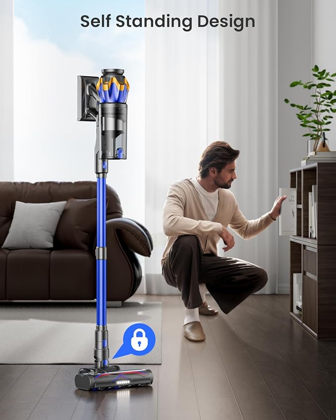 Cordless Vacuum Cleaner, Upgraded 650W 55KPA 70Mins Cordless Stick Vacuum - Image 5