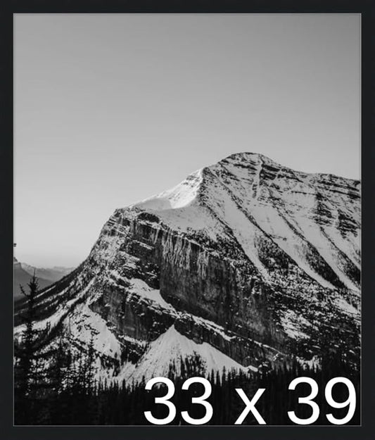 Frame It Easy 33 x 39 Black Wood Frame by FrameItEasy