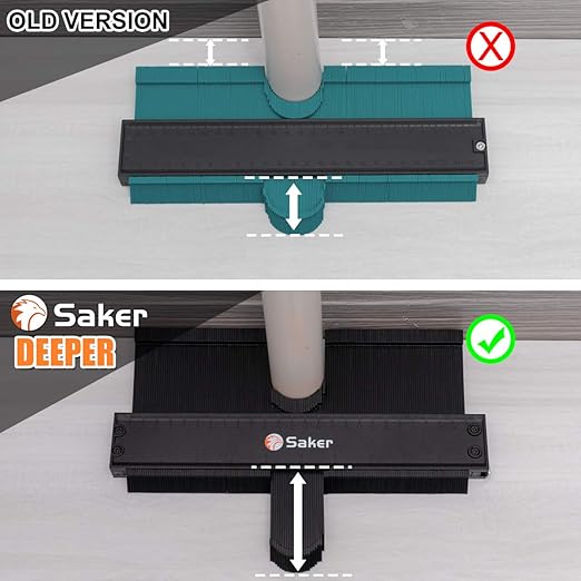 Saker Contour Duplication Gauge-Adjustable Lock -Precisely Copy Irregular Shape - Image 2
