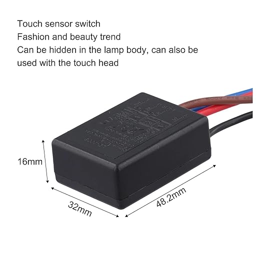 LD 600S EU Touch Dimmer Switch 0 3A/0 8A Rated Current Black Color PVC+Copper - Image 2