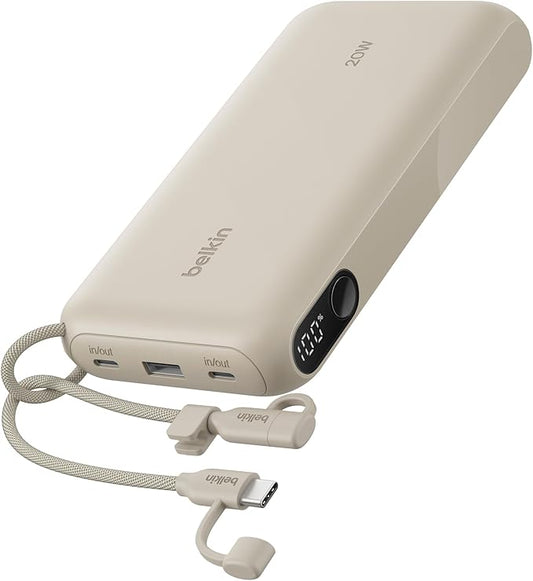 Belkin Portable Charger, USB-C Power Bank 20, 000mAh w/ 2X USB-C Ports & 1x A by Belkin