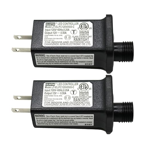 2 Pcs 8 Mode Light LED Transformer 12V LED Controller Class 2 Power Supply by Dreamworth