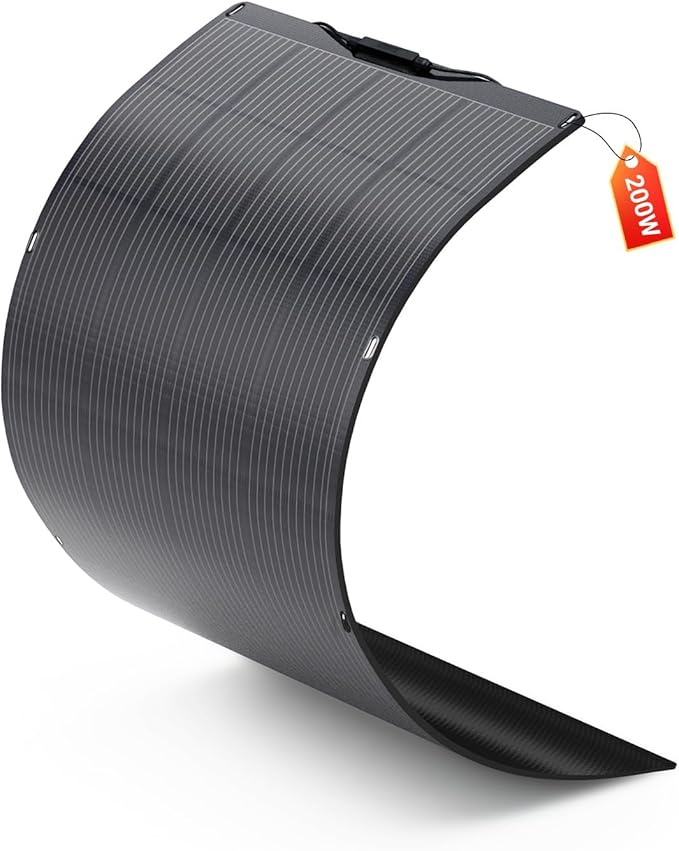 ALLPOWERS SF200 200W Flexible Solar Panel, Ultra-Thin 3mm Bendable by ALLPOWERS