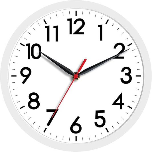 AKCISOT Wall Clock, Modern Small Wall Clocks Battery Operated 8 Inch, Silent by Akcisot