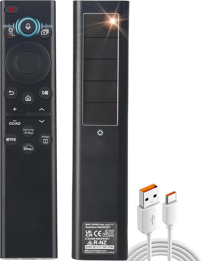 Replacement for Samsung TV Remote Solar Charger, Rechargeable Battery Solarcell by Unknown