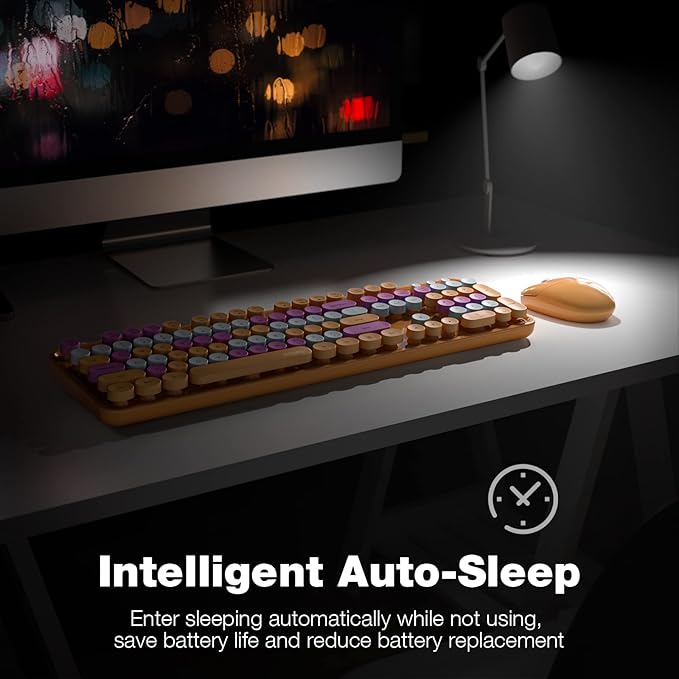 MOFII Wireless Keyboard and Mouse Combo, 2.4GHz Dropout-Free Connection - Image 4