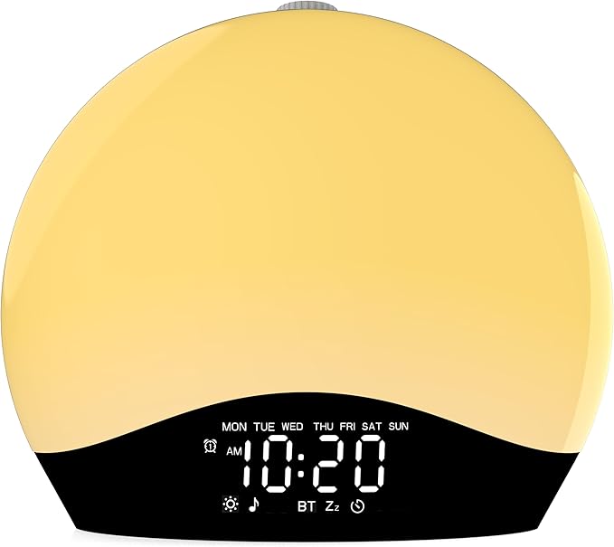 Wake Up Light Sunrise Alarm Clock by JALL