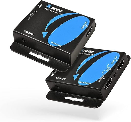 OREI 4K HDMI Over Ethernet CAT6/CAT7 Extender, Extender RJ45 4K@30Hz Upto 130 by OREI
