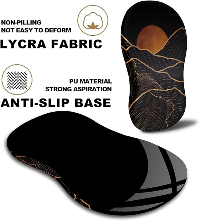KUOSGM Mouse Pad Wrist Support, Ergonomic Mouse Pad - Image 6