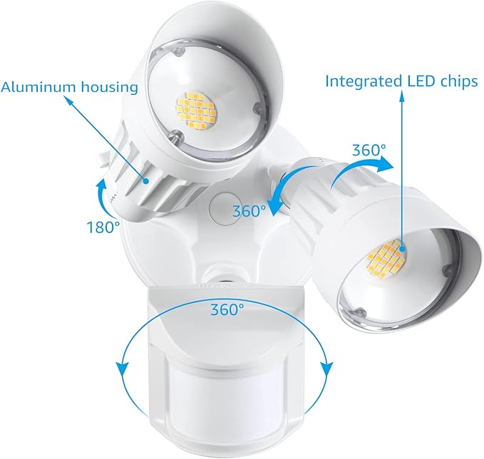 LEONLITE 3CCT LED Security Light, Motion Sensor Outdoor Lights, Dusk to Dawn - Image 6