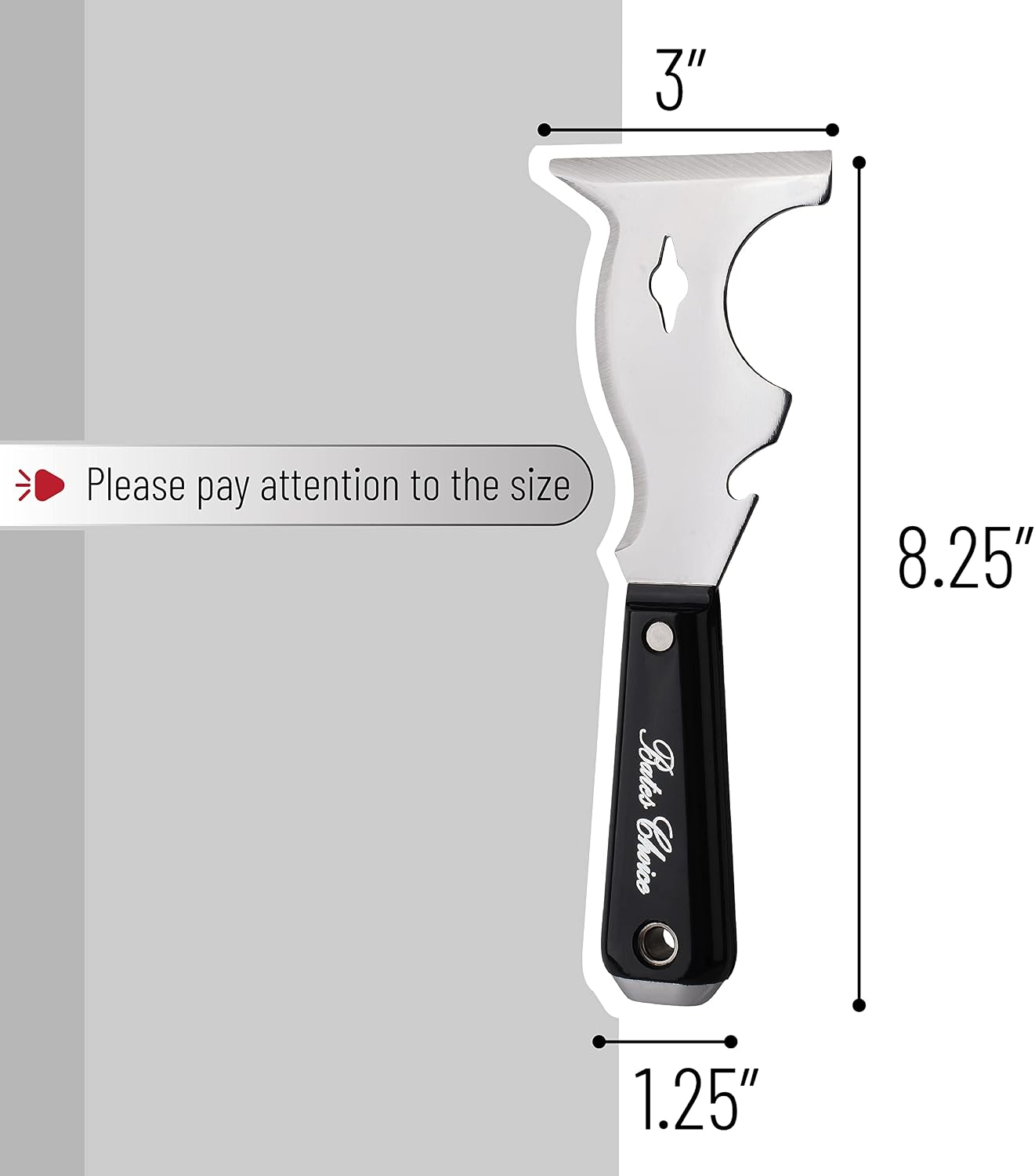 Bates- Paint Scraper, 10 in 1 Painters Tool, Scraper for Wood | for Paint Removal and Surface Cleaning