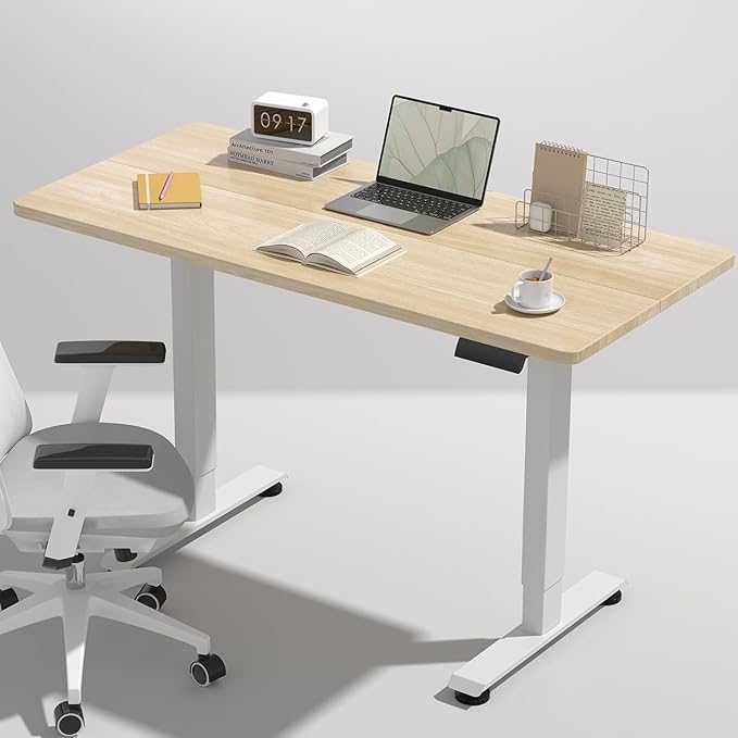 Veken 47.2 Inch Electric Standing Desk, Height Adjustable Sit Stand Up by Veken