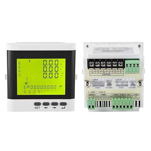 Three-phase Multifunctional Digital Energy Meter, High Accuracy Voltage Current by Wisoqu