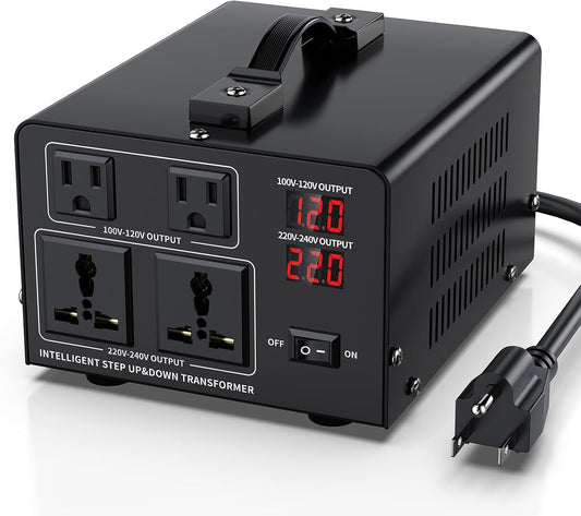 1000W Voltage Converter Transformer Step Up 110V/120V to220V/240V or Step Down