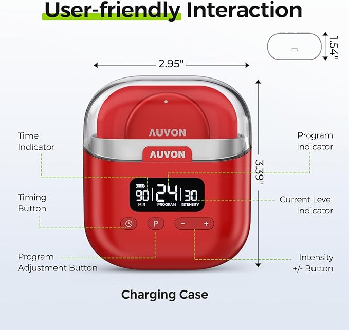 AUVON Wireless 24 Modes TENS Unit Muscle Stimulator - Image 7