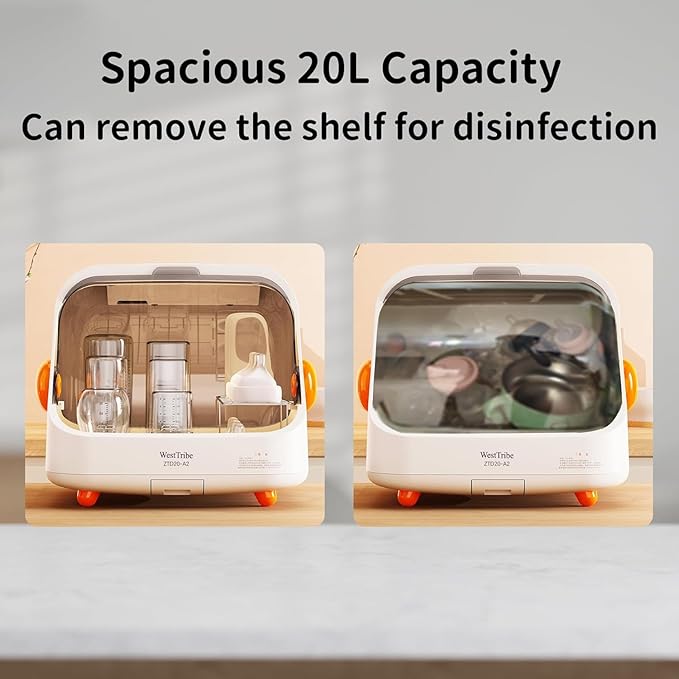 Baby Bottle Sterilizer and Dryer – UV Sterilizer 20L Large Capacity, Hot Air - Image 6