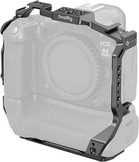 SmallRig R5 Mark II with Battery Grip BG-R20 Camera Cage by SmallRig