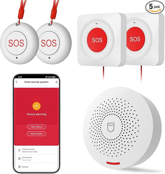 Hapippofa Caregiver Call Button Elderly Alert Call Button Life Alert Systems by Unknown