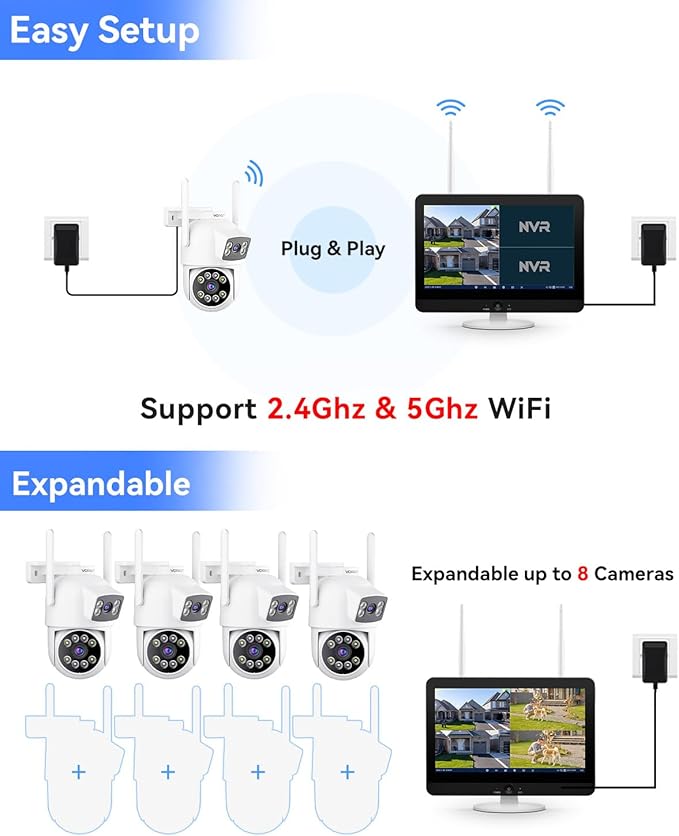 VORGUT Security Camera System Wireless Outdoor - Image 4